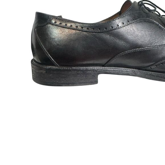 Salvatore Ferragamo Made in Italy Black Calfskin Leather Wingtips Oxfords 11D main image 16